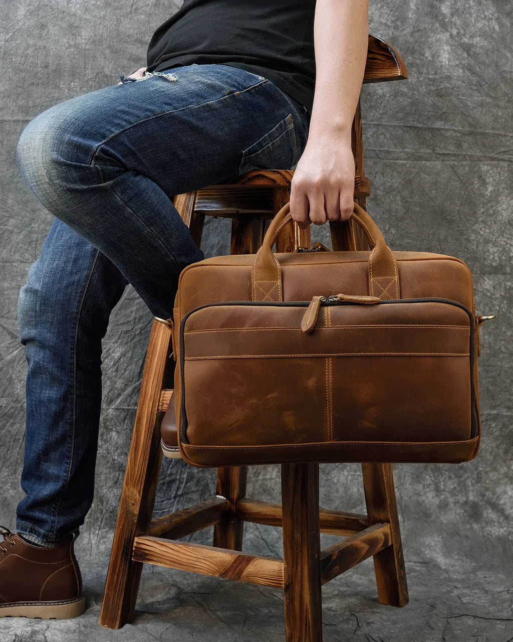 Men's Business - Leather Briefcase