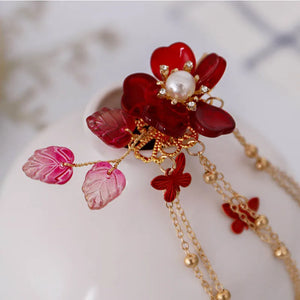 Butterfly Flower Hairclips (1pair)
