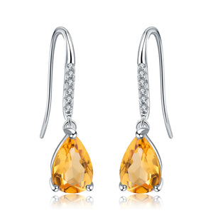 Sky Blue Topaz 925 Earrings (USA)