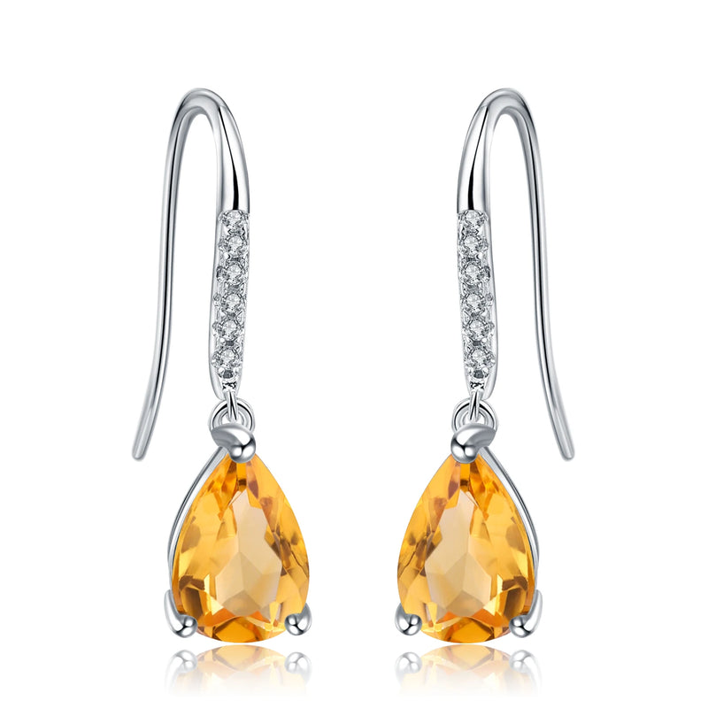 Sky Blue Topaz 925 Earrings (USA)