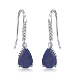 Sky Blue Topaz 925 Earrings (USA)
