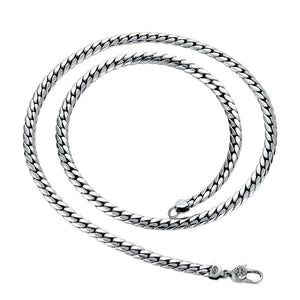 Retro Flat Chain Necklace for Men