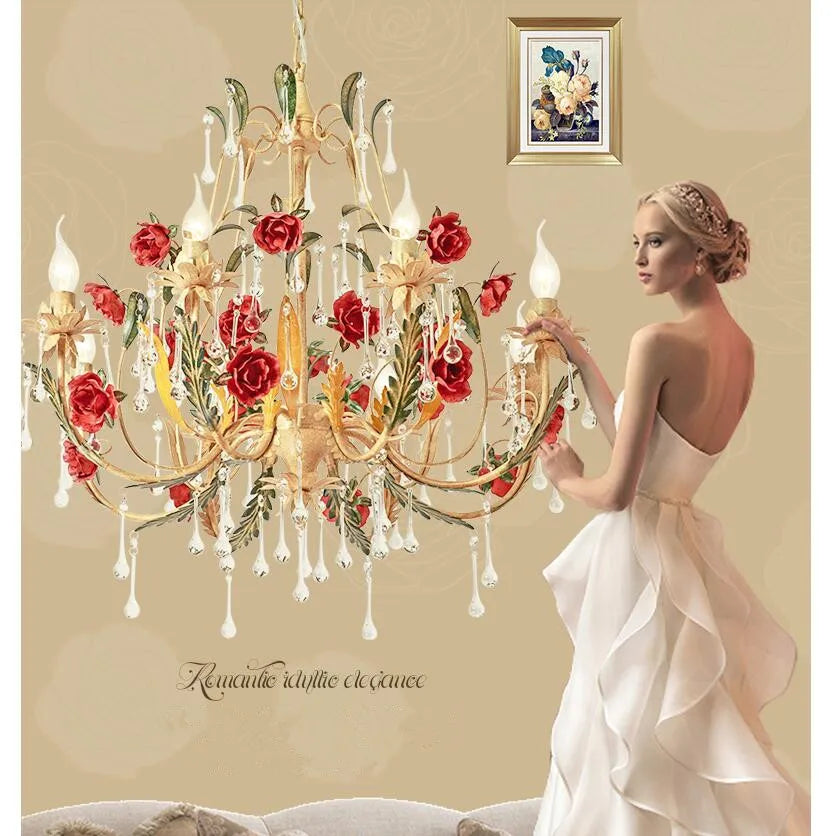 Floral Art Chandelier (3arms/6arms/8arms)