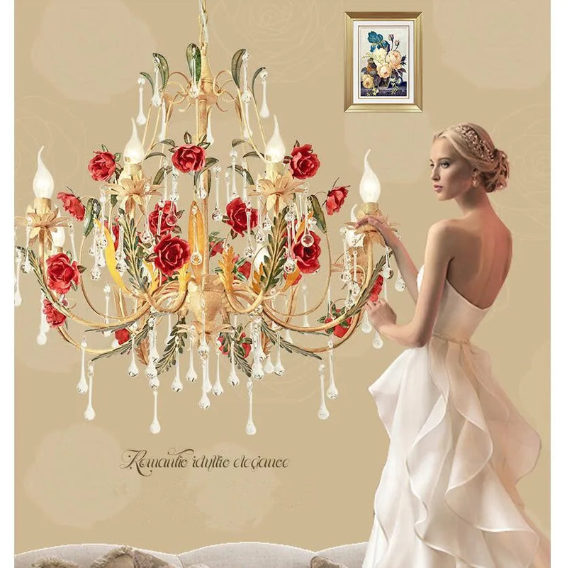 Floral Art Chandelier (3arms/6arms/8arms)