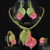 Tulip Leaf Bridal Jewel Set