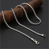 Retro Twist Silver Chain for Men