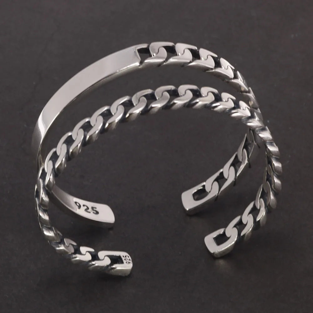 Handmade S925 Sterling Men's Bracelets