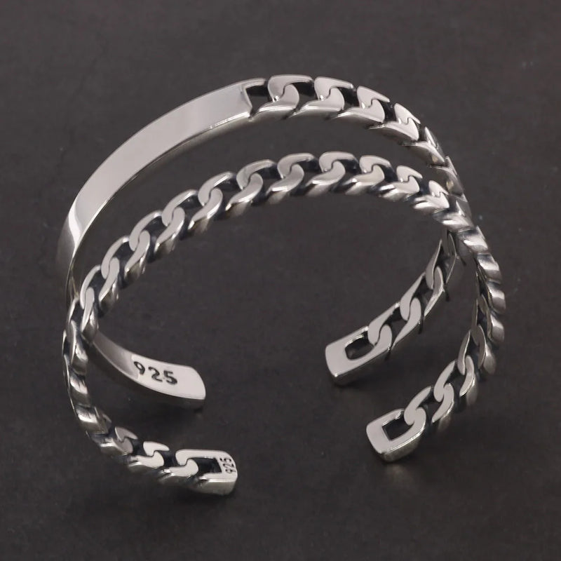 Handmade S925 Sterling Men's Bracelets