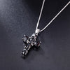 Multicolor Amethyst/Topaz (925 Sterling) Cross Necklace (USA)