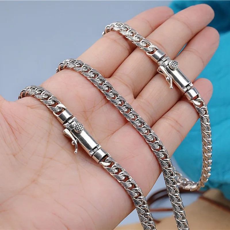 Cuban Fashion (100% S925 Sterling Silver) Necklace (8mm)