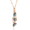 Crystal Rose Gold Necklace