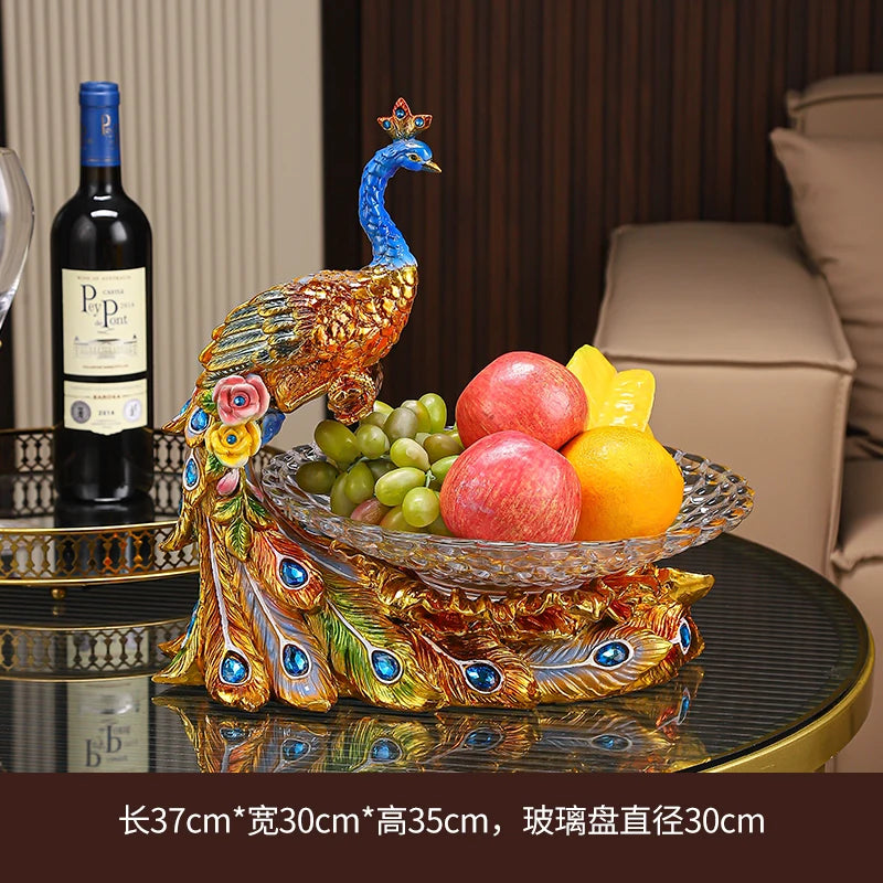 Peacock Fruit Plate/Decor Ornament