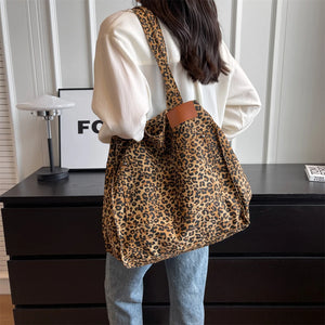 Leopard Print (Canvas) Beach Bags