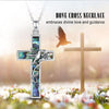 DOVE Sterling Cross Necklace