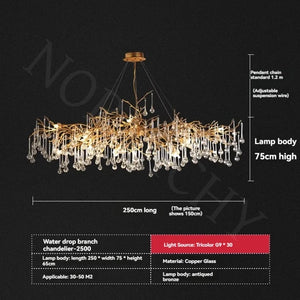 Luxury French (Branch) Chandelier