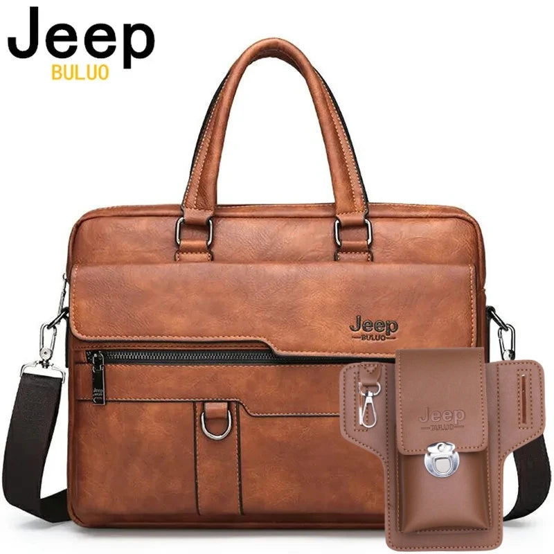 JEEP Leather - Men's Briefcases