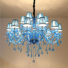 Mediterranean Blue-Crystal Chandelier