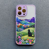 Black Cat/Landscape iPhone Cases
