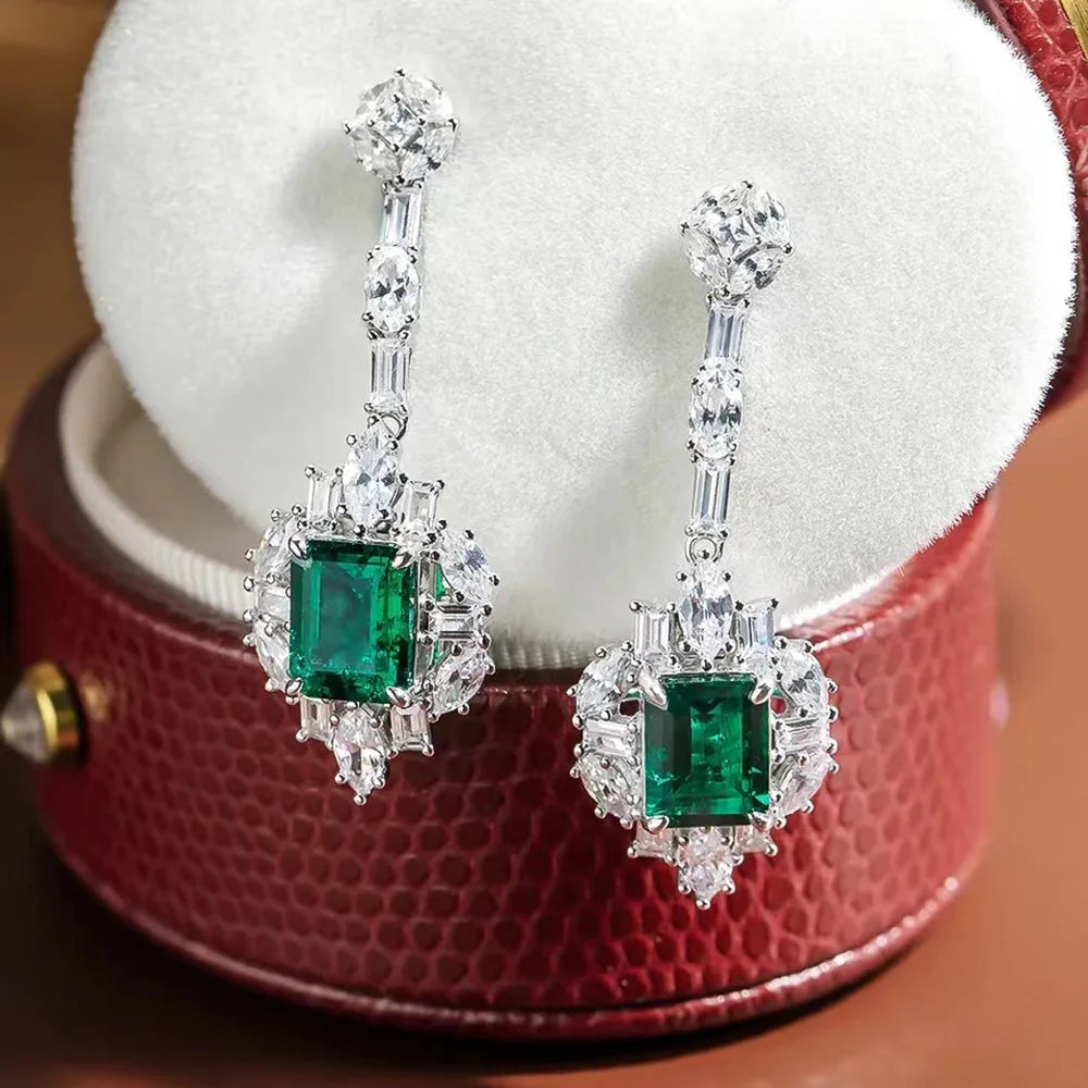 Emerald/Vintage (100% 925 Sterling Silver) Earrings