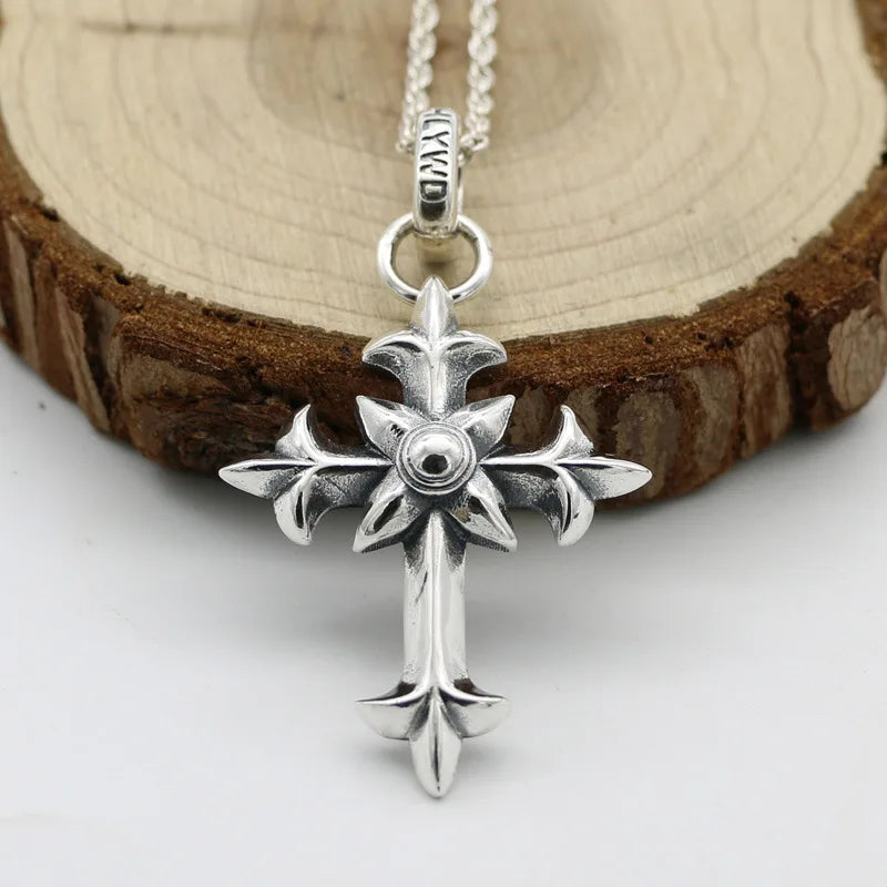 Handmade 925 Sterling Cross Pendant