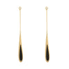 Black/Gold - Waterdrop Earrings