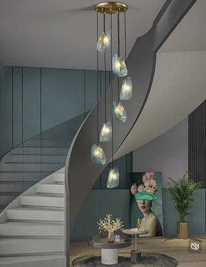 Designer (Blue/Glass) Chandelier