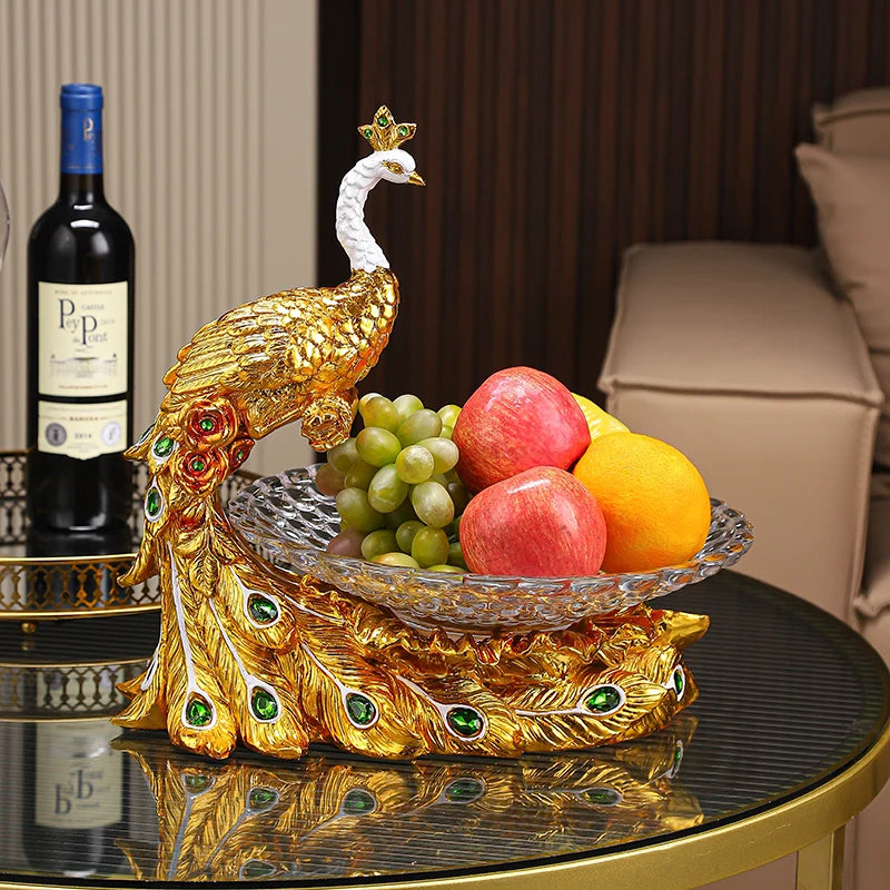 Peacock Fruit Plate/Decor Ornament