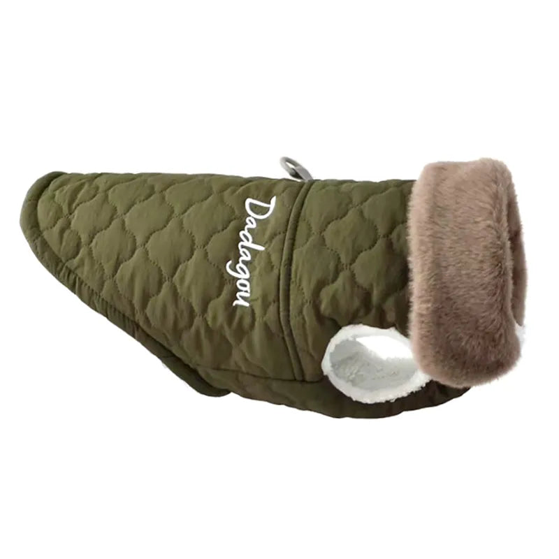 Fur Collar - Winter Dog Jacket