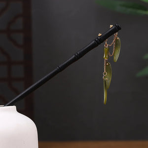 Wooden Moon/Flower Hair Sticks