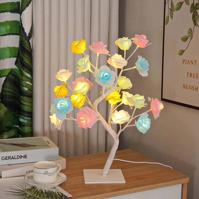 Rose (Colorful) Tree Lamp
