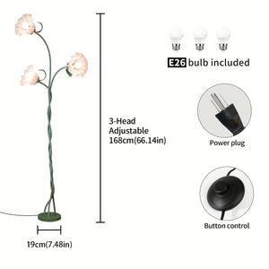 Modern Art Flower Floor Lamp (flexible arms) (USA)