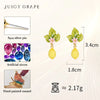 Lemon Enamel 18k Gold Earrings
