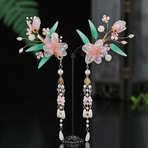 Butterfly Flower Hairclips (1pair)