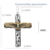 Retro Eagle S925 Sterling Cross Pendant