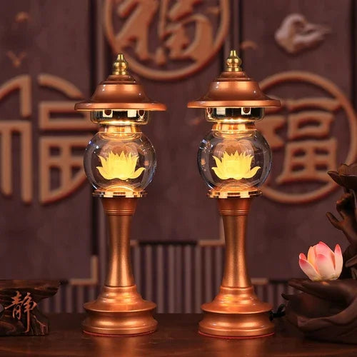 Feng Shui Lotus Candle Holders (2pcs)