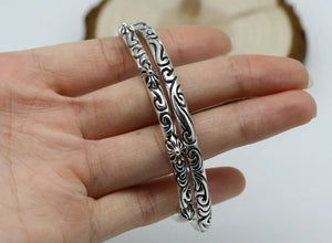 Silver Vine (925 Sterling) Cuff Bracelet