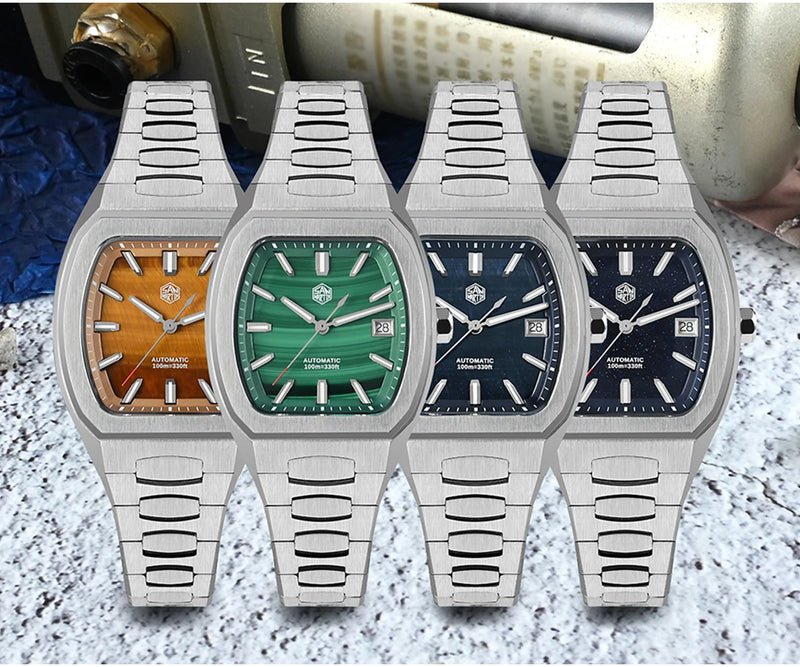 SAN MARTIN Auto/Luminous Sports Watch for Men