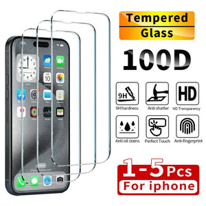 Tempered Glass (1-5Pcs) iPhone Protection