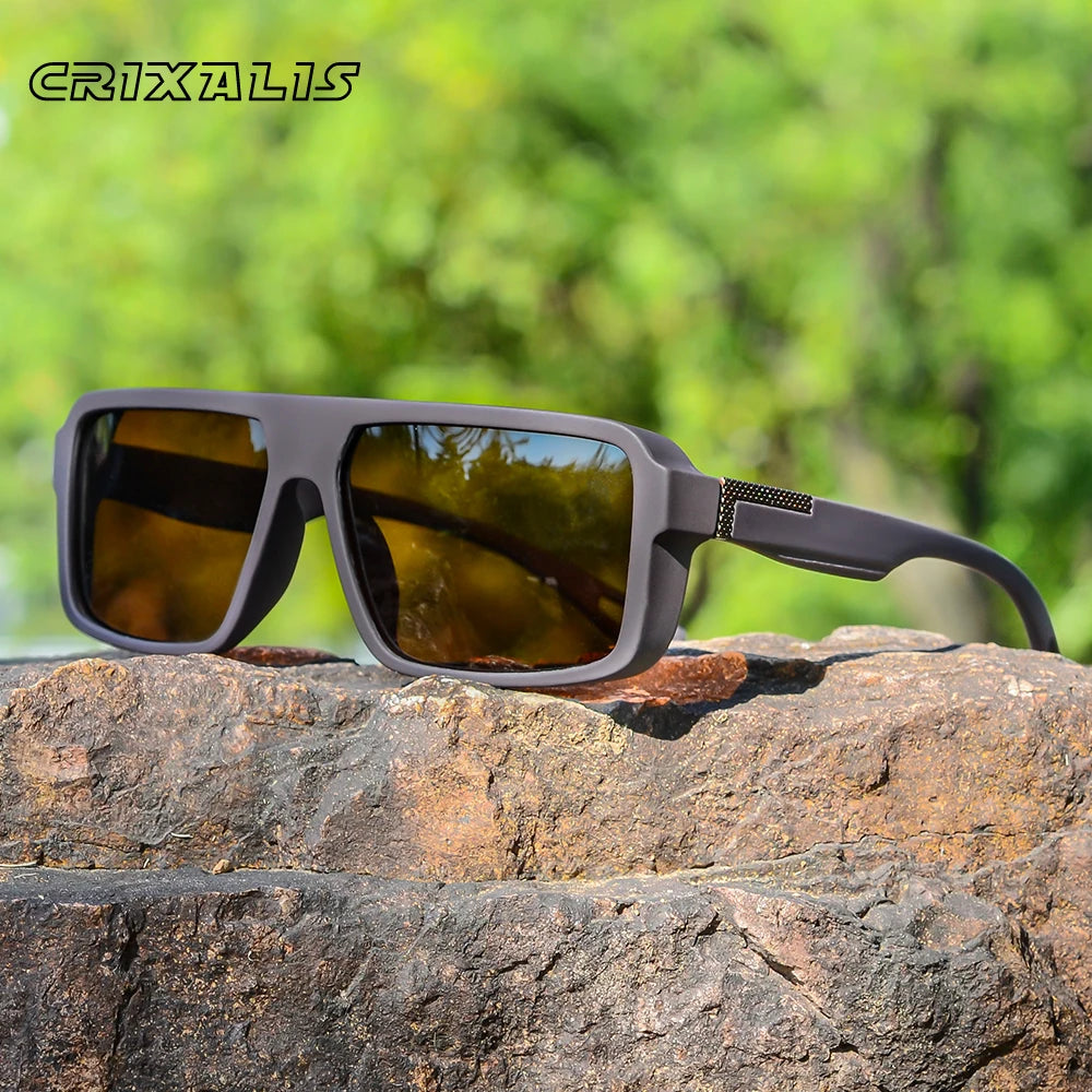 Mens Square Polarized Sunglasses