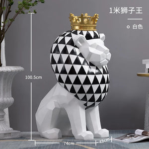 Leopard Ornament Floor Statue