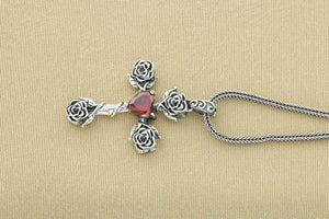 Crystal Rose S925 sterling Pendant