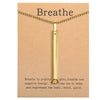BREATHING Anxiety/Mindfulness Positive Relief Necklace
