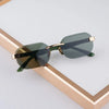 Rimless Square UV400 Sunglasses