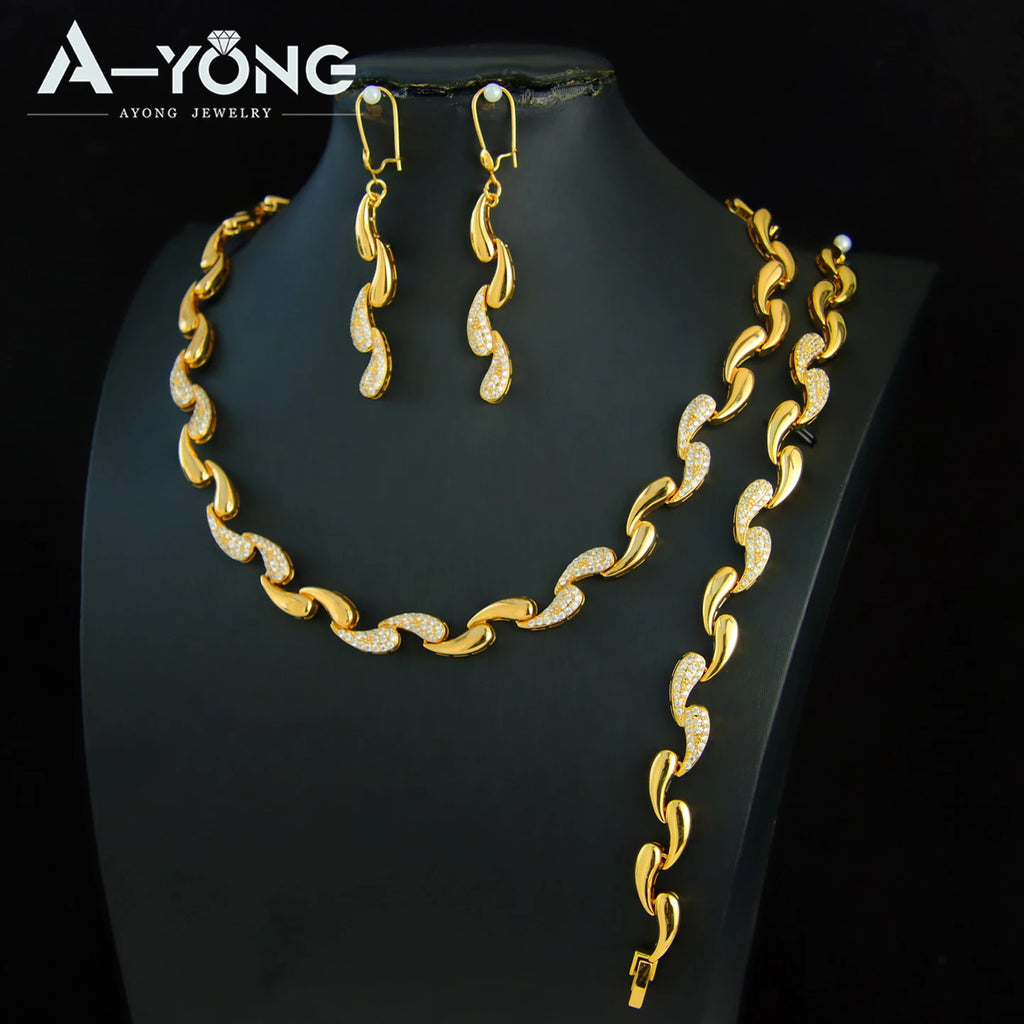 Italian Water Drop Design (21k Jewelry Set)
