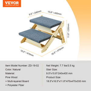 PET Wooden (2,3,4) Steps (Foldable)