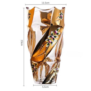 European Crystal Glass Vase