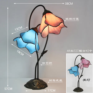 Tiffany (Mediterranean Flower) Table Lamp