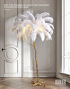 Ostrich Feather Floor Lamps (Certified)