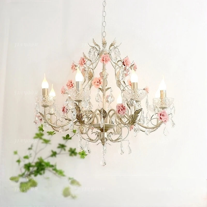 French Countryside Flower Chandelier