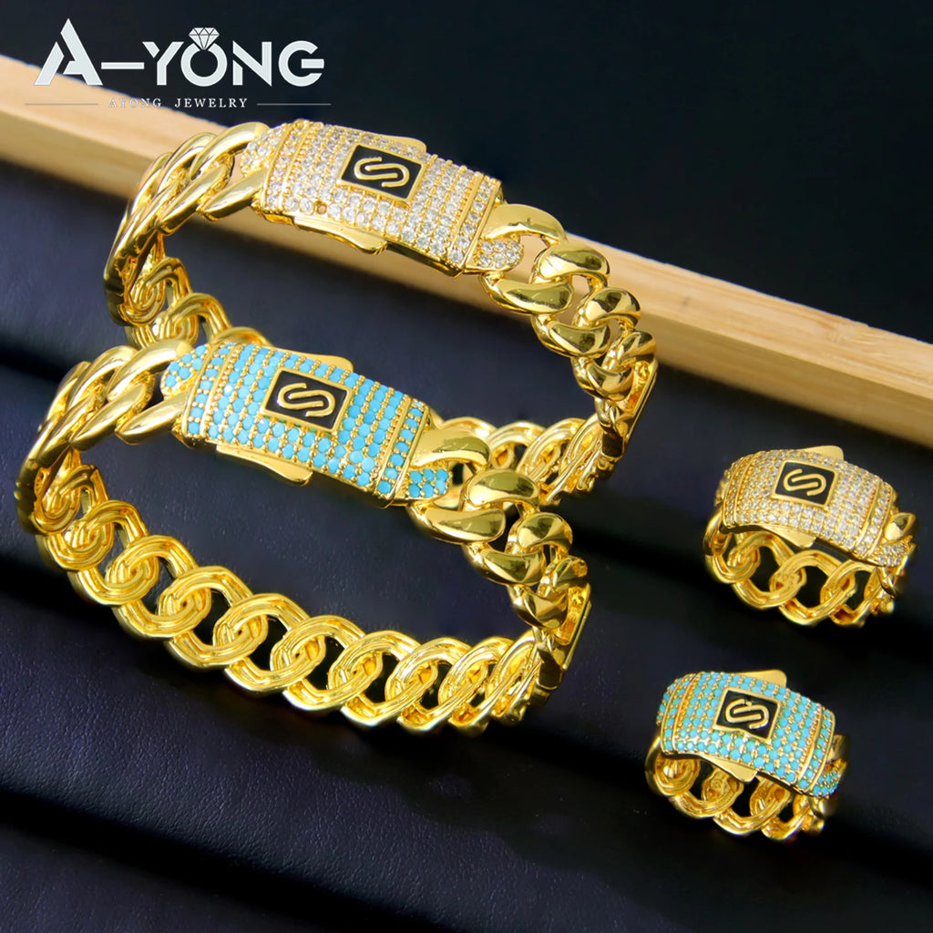 Italian Designed Bracelet/Ring Set (21k)